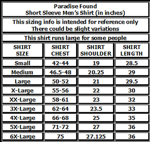 Paradise Found Men's Lucky Bamboo Chest Band Hawaiian Shirt